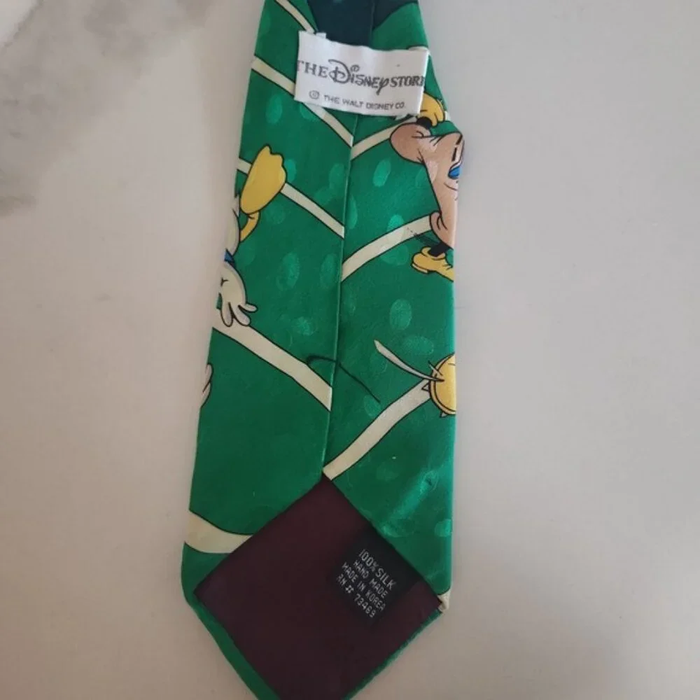 Disney Mickey Mouse Donald‎ Duck Football Silk Tie The Disney Store Mens